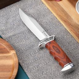 Outdoor portátil Straight Knife, alpinismo Handle, Camping Knife - Image 1