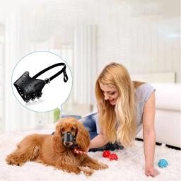 Focinho anti-latido do cão, Boca de estimação ajustável respirável macio couro PU, Anti-morder Pet fornecimentos, cão de pequeno e grande porte - Image 4