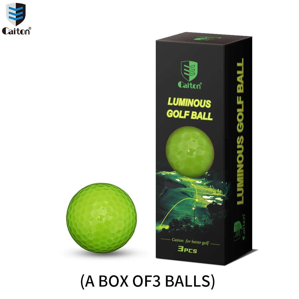 Caitron Glow Bolas de golfe para esportes noturnos, brilho fluorescente no escuro, bola de golfe fluorescente, bolas brilhantes de longa duração, bolas luminosas, torneio - Image 1
