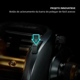 Piscifun alijoz 300 carretel de arremesso 15kg arrasto máximo 8 + 1 rolamentos quadro de alumínio carretel de pesca de água salgada de água doce baixo perfil - Image 5