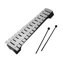 Xilofone Glockenspiel Madeira Base com Marretas, Barras de Alumínio, Percussão Instrumento Musical, Presente com Bolsa de Transporte, 15-Nota - Image 2