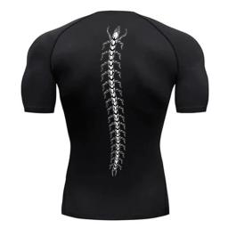 Camisa de compressão atlética para homens, camiseta seca rápida, tops de treinamento, camisetas de corrida, ginásio Workout Tees gráfico, venda quente 2024 - Image 1