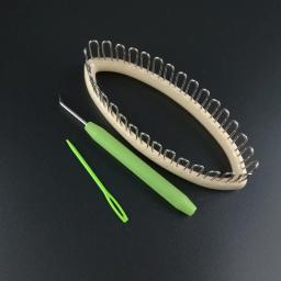 Novo 1 conjunto de tear de tricô artesanato ferramenta diy para meias aquecedores de pernas kit hobby 5.5 "x 2.2" 32 peg costura acessórios ferramentas - Image 3