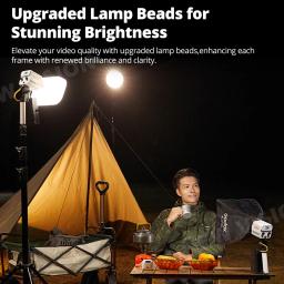 Godox ML60II BI 2800K -6500K LED Vídeo Luz Modo Silencioso Portátil Ajuste de Brilho Suporte Li-ion Outdoor LED Upgraded Lamp Mini LED light, C0B light for outdoor live shooting TikTok and Mico, Instagram photography e - Image 5
