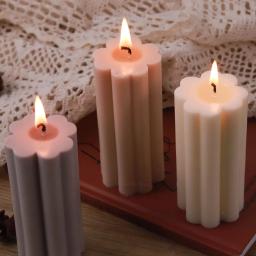 Molde De Vela Cilíndrica De Silicone, DIY Handmade Velas Perfumadas, Moldes De Artesanato De Sabão, Fabricação De Gesso De Resina, Festival Em Casa, Decoração De Jantar - Image 1