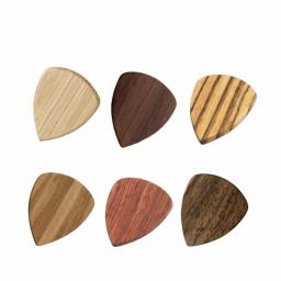 Palheta de madeira para acústica elétrica ou baixo, acessórios para instrumentos de corda, palhetas, 2mm, 6 pcs - Image 4