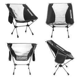 PACOONE-Cadeiras de acampamento ao ar livre destacáveis, cadeira dobrável lua portátil, cadeira de praia pesca, ferramentas assento ultraleve, caminhadas piquenique assento - Image 2