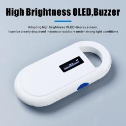 Handheld Microchip Reader para Pet ID, Transponder Chip, Scanner ID Animal, USB, cão, gato, cavalo, FDX-B, ISO11784, ISO11784, 134.2Khz - Image 1