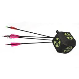 3d tiro com arco bloco alvo 8.6 "cubo auto recuperação expe caça tiro alvo pedaço em camadas alvo preto 22cm para todas as setas - Image 6
