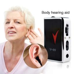 Aparelho de próteses auditivas som in-ear amplificador tom ajustável pessoal ferramentas de cuidados com a orelha bolso receptor digital idosos surdos - Image 2