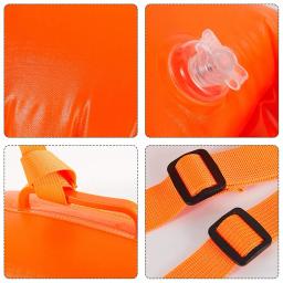 Abrir bóia de natação Tow Float Dry Bag, Air Bag duplo com cinto, armazenamento de esporte aquático, ferramentas de flutuação, P9G6 - Image 2