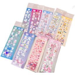 SKYSONIC-Bobo Flora Adesivos Decorativos, Série Conjunto Completo, Kawaii Urso Coelho Adesivo Coreano, Jornal Lixo Agenda Papelaria Suprimentos - Image 2