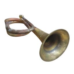 Instrumento musical de corneta de marcha estilo clássico de 12,60 polegadas Scout Bugle soprando - Image 5