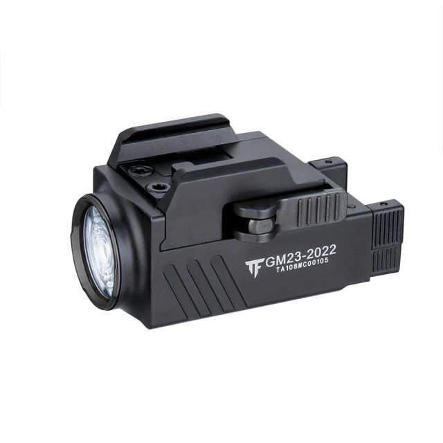 Lanterna LED Tática TrustFire GM23 com 800 Lúmens, Recarregável via USB e Montagem em Trilho Leve