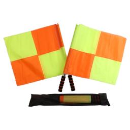 Grande Praça Patrol Árbitro Bandeira, Jogo Começando Bandeira Equipamento, Pequeno e Quadrado, Jogo de futebol, 2 pcs por conjunto - Image 5