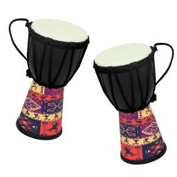 Tambor ABS portátil africano para crianças, câmara de tambor colorido, tambor de mão, percussão profissional, instrumento musical, 4 Polegada - Image 3