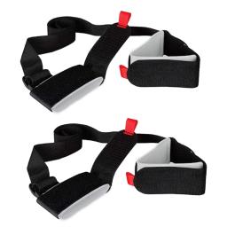 Sacos de esqui de náilon ajustável pólo de esqui ombro mão transportadora chicote alça alças porter gancho loop protegendo para esqui snowboard - Image 3