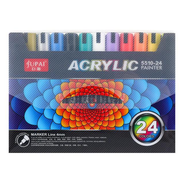 Kit de Pintura em Pedras para Crianças com Marcadores Acrílicos - 12 a 60 Cores para Artesanato em Cerâmica, Vidro e Madeira