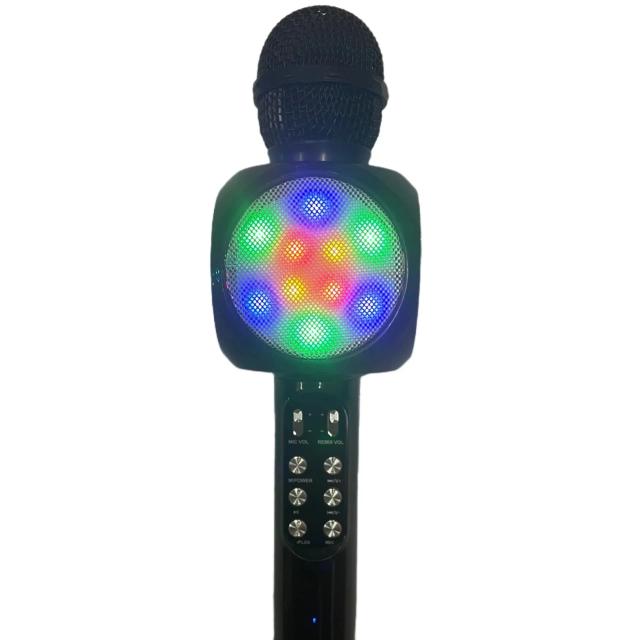 Ws1816 Microfone Infantil Multifuncional 5 em 1 Sem Fio Bluetooth LED Portátil