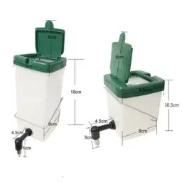 Bebedor plástico automático para coelho, água e pet alimentador, dispensador gaiola, suprimentos de alimentação - Image 4