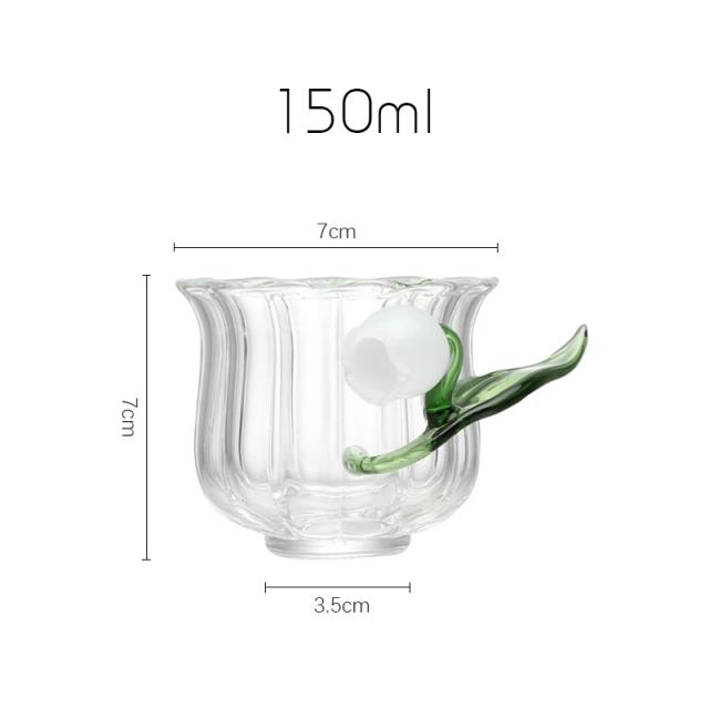 Caneca Resistente ao Calor JINYOUJIA Lily of the Valley: Ideal para Café, Leite e Microondas - Presente Perfeito de Aniversário