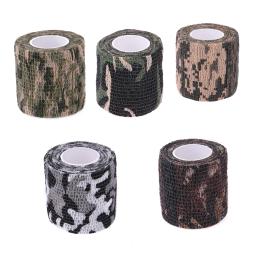 Fita de camuflagem auto-adesiva para caça, bandagem cega, não-tecidos, impermeável, protetora, ao ar livre, envoltórios, 1-5pcs - Image 4