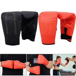 Luvas De Boxe Profissionais De Couro PU para Homens e Mulheres, Luvas De Treinamento De Perfuração, Resistente ao Desgaste - Image 1