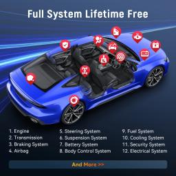 Thinkcar bd6 obd2 scanner sistema completo de diagnóstico óleo immo ets bleed freio redefinição vitalício livre todos os carros automáticos via thinkdiag app - Image 3