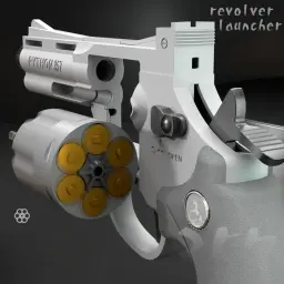 Automático Revolver Dart Bullet Toy Gun Lançador mecânico Pistola de tiro contínuo, CS arma ao ar livre para criança e adulto, ZP5 357 - Image 3