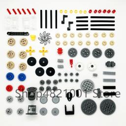 Peças técnicas de alta tecnologia, feixe de pino, braço de elevação, conector de eixo, painel de engrenagem, carro, motocicleta, blocos de construção, tijolos, conjunto de tecnologia, brinquedos - Image 5