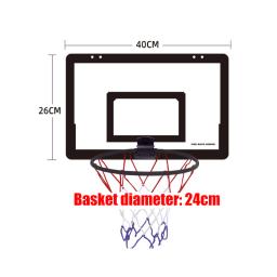 Mini cesta de basquete para crianças, suporte de tiro interno, exercício doméstico, cesta de basquete dobrável, sem perfuração, painel de parede - Image 5