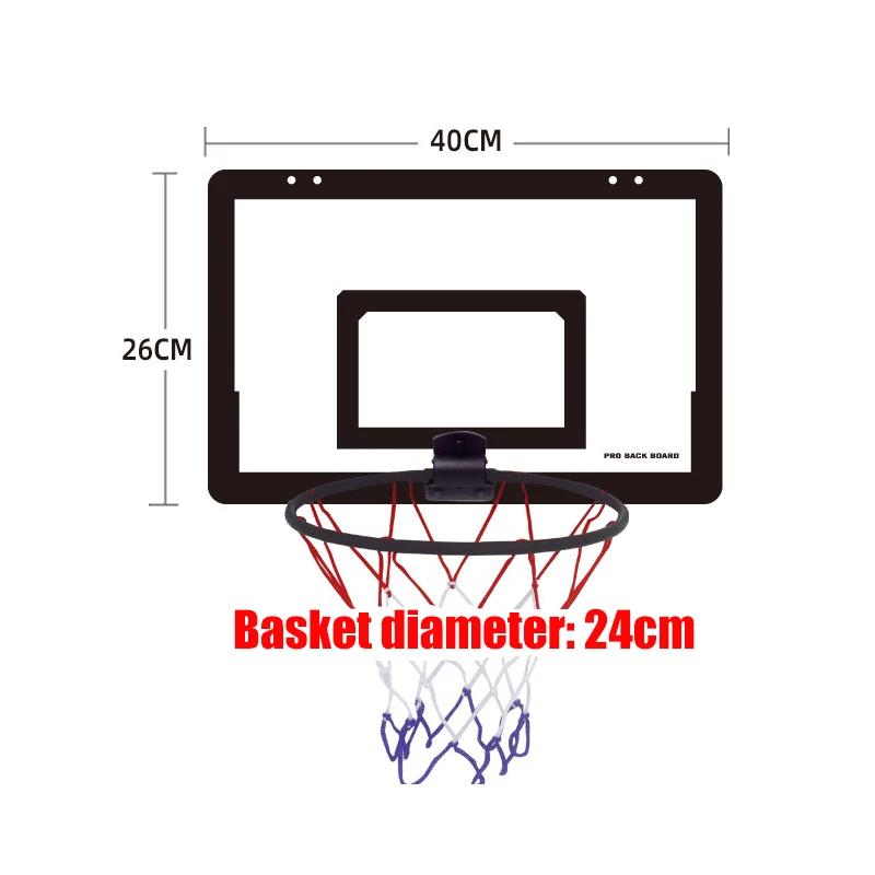 Mini cesta de basquete para crianças, suporte de tiro interno, exercício doméstico, cesta de basquete dobrável, sem perfuração, painel de parede - Image 1