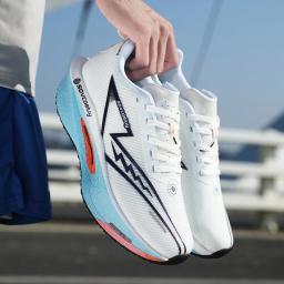 Tênis de Corrida Masculino Carbon Board Marathon, Esportivo, Respirável, Leve, Confortável, Sneakers Chunta para Mulheres - Image 4