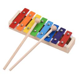 Xilofone Glockenspiel com Marretas De Madeira, Tamanho Compacto, 8 Chaves, Percussão, Instrumento Musical, Presente de Brinquedo para Crianças - Image 5