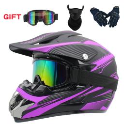 Capacete Off-Road de Motocicleta, Capacete de Motocross, AM DH Cross, Downhill Bike, 3 Peças Presente - Image 6