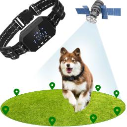 Cerca do cão sem fio GPS, choque elétrico vibrar, Faixa 100-3300 pés, Força de aviso ajustável, recarregável, Pet Containme - Image 1