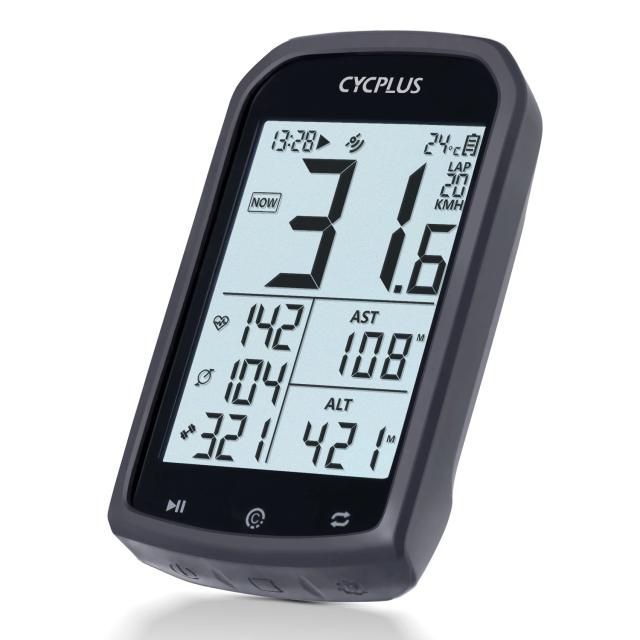 Computador de Bicicleta CYCPLUS GPS: Velocímetro e Odômetro À Prova D' Água com Conexão BLE5.0 e ANT + para Cadência e Medição de Potência