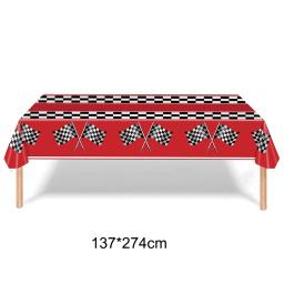 Suprimentos para festa de carro de corrida, decorações para festa de aniversário de meninos, utensílios de mesa descartáveis, pratos de sobremesa, copos, guardanapos - Image 4