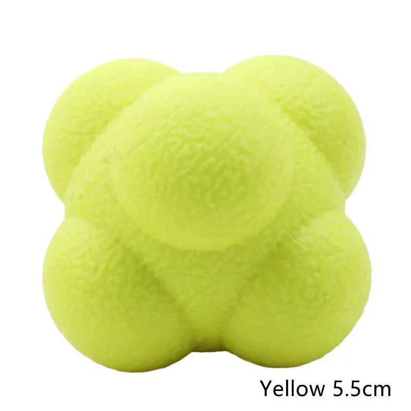 1 pçs coordenação reflex reação hexagonal bola agilidade hexagonal tênis de fitness reação bola treinamento esportes bolas de fitness - Image 1