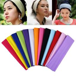 Sweatband bandana yoga faixas de cabelo basquete ginásio esporte estiramento fita cabeça faixa de cabelo sweatband universal dança motociclista acessório - Image 1