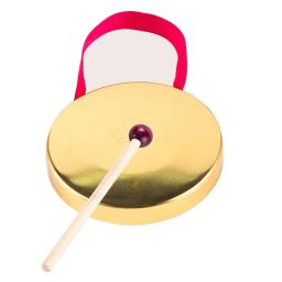 9cm/12cm mão gongo com vara de madeira gongos cobre crianças brinquedo tradicional chinês folk percussão instrumento musical - Image 2