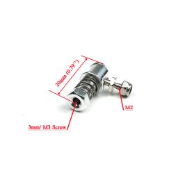 M3 CNC Alumínio Ball Joint, Linkage Rod, Ball Head Connector, L20 mm, M3 Rod End para DIY RC Gasolina Barco Servo Peças De Reposição, 2Pcs - Image 2