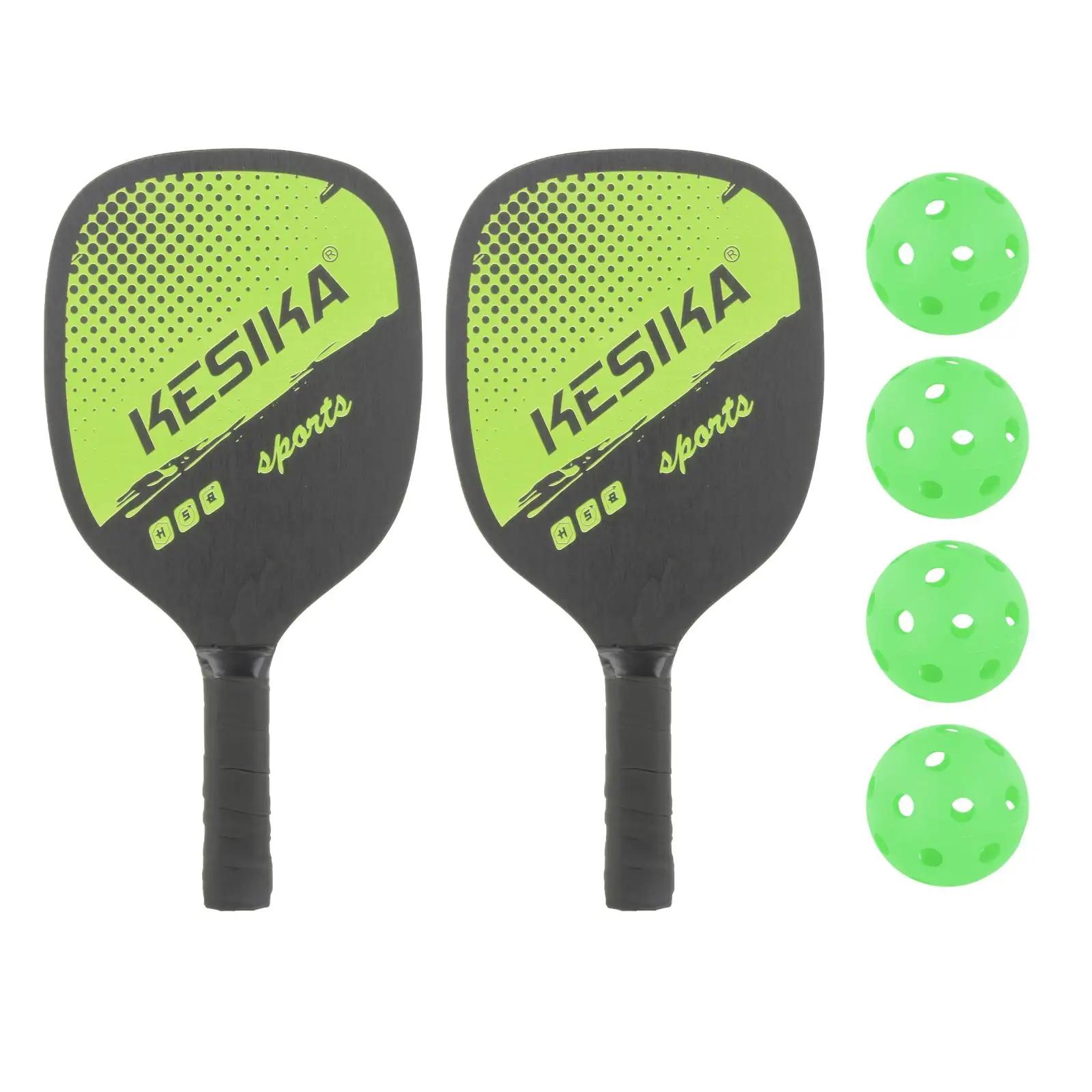 Pickleball profissional conjunto 2-player raquete de fibra de carbono raquetes 4 bola pickleball raquetes conjuntos de bola saco portátil - Image 1