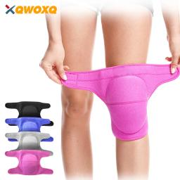 1 peça joelheiras esportivas macias, manga de compressão de joelho para dança, vôlei, basquete, corrida, futebol, corrida, ciclismo - Image 1