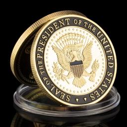 Moeda de Lembrança do Serviço Secreto dos Estados Unidos, Moeda Comemorativa Banhada a Ouro, Coleção Colecionável, Desafio Artístico - Image 2