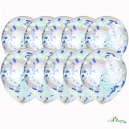 10 pçs/lote Glitter Confetti Decoração da Festa de Aniversário Balões de Látex de Decoração de Casamento Romântico Ouro Claro Crianças Chá de Bebê - Image 5