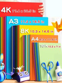Cartão Colorido para Impressão Artística, Papel Artesanal, Materiais de Produção, Embalagens para Pintura e AR, 60 Folhas por Embalagem - Image 2