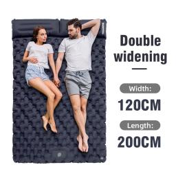 PACOONE-Outdoor Camping Duplo colchão inflável, Extra ampla almofada de dormir, Ultraleve cama dobrável, esteira de dormir, esteira do curso do carro - Image 5