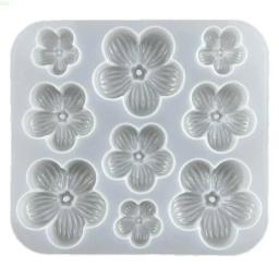 Molde resina flor 3d, moldes silicone flor cereja, faça você mesmo, colar, brincos, fabricação jóias, nm - Image 2