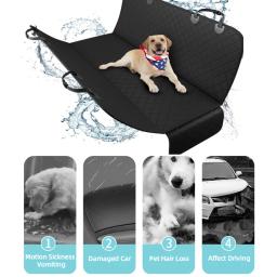 Dog Car Seat Cover Waterproof Pet Travel Dog Carrier Hammock Car Traseiro Back Seat Protector Mat Transportadora De Segurança Para Cães Almofada De Segurança - Image 3